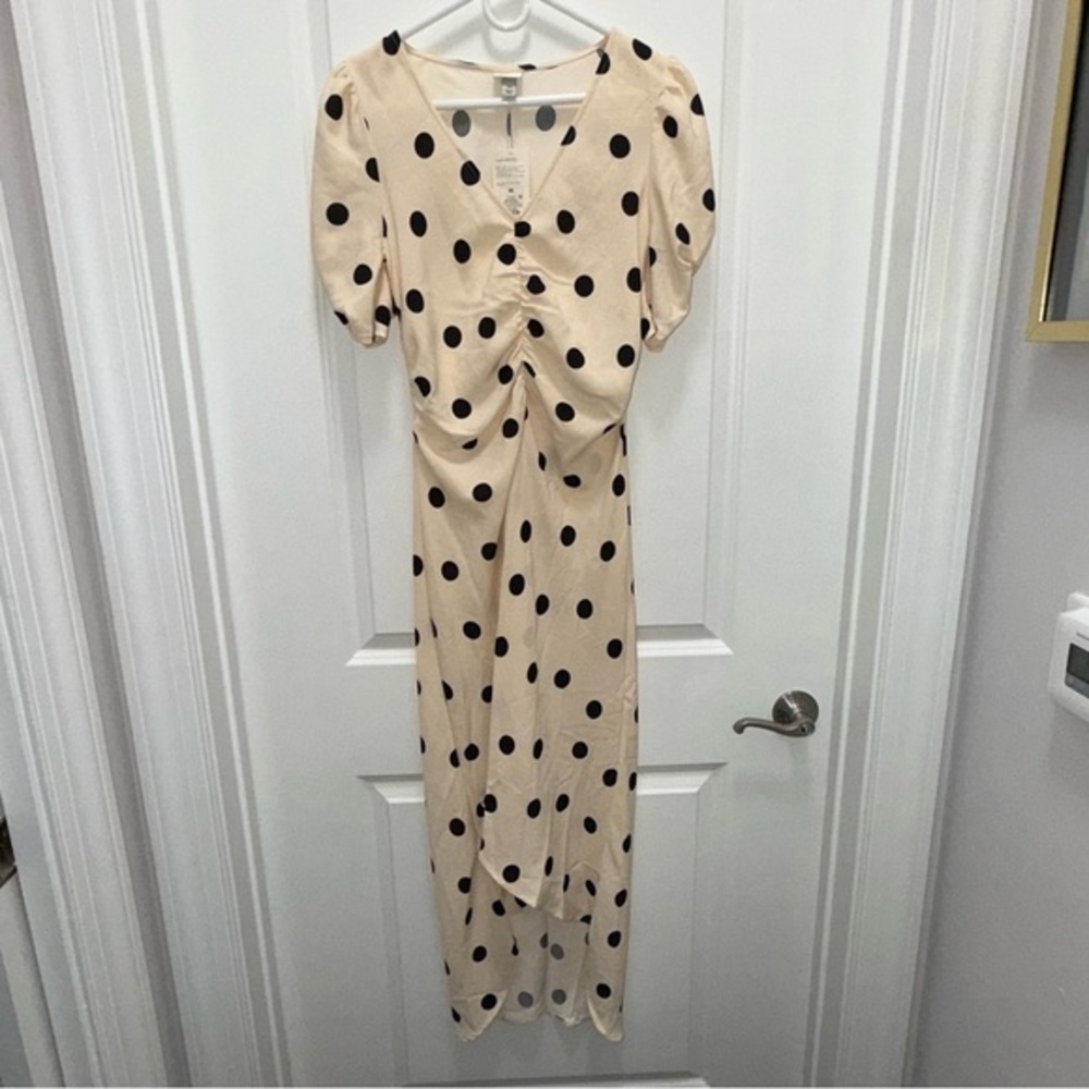 NWT Target A New Day Black & White Polka Dot Dress